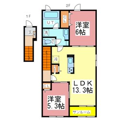 プレジールの物件間取画像